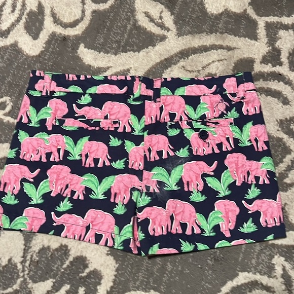 Simply southern shorts. NWOT size 6 navy pink elephants flat front. Has pockets - Picture 3 of 4